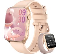 Blackview Smart Watch Sieviešu Bluetooth zvani / LED apgaismojums / 2 aproces (silikona / neilona) Sporta pulkstenis ar pulsa miega SpO2 soļu kaloriju monitoru 350mAh (6+ dienas) fitnesa pulkstenis Android iOS ierīcēm