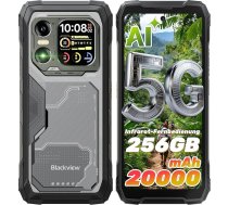 Blackview Xplore1 5G āra viedtālrunis (20000mAh) Android 15, AI āra mobilais tālrunis, 36+256GB/2TB, 6,78" 2.4K 120Hz/64MP+50MP+20MP/Dimensitāte 7050/IP68 IP69K, Dual SIM/NFC/GPS/Sekundārais ekrāns