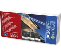 Konstsmide 2748-802 LED notekcauruļu gaismas ķēde / ārpus telpām (IP44) / 96 dzintara krāsas diodes / 24 V ārējais transformators / balts kabelis