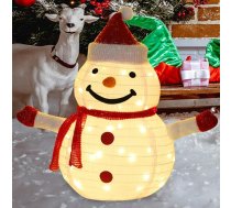 LED Ziemassvētku pingvīns Ziemassvētku rotājums, 60 x 40 cm Gaismas Ziemassvētku rotājums Santa Claus Sniegavīrs Pingvīns ar 40 LED pasaku gaismiņām Ziemassvētki iekštelpu un āra ziemas rotājumiem