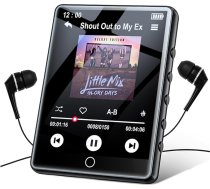 64GB MP3 atskaņotājs Bluetooth 2,8 collu portatīvais skārienjūtīgais MP3 atskaņotājs ar austiņām, HiFi skaņas mūzika ar skaļruni, FM radio ierakstīšana E-grāmatu MP3 atskaņotājs ar Bluetooth mūzikas atskaņotāju