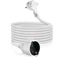 EXTRASTAR 3M plakanas kontaktdakšas pagarinātājs iekšējais pagarinātājs ar zemējuma kontaktdakšu 3G x 1,5mm² 16A/250V 3680W Balts