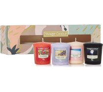 Yankee Candle dāvanu komplekts | 4 pildītas votīvās sveces | sojas vaska maisījums | ideālas dāvanas sievietēm