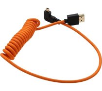 HangTon Micro HDMI 4K 8K 60P neapstrādāts kabelis ATOMOS Ninja V portkeys monitoram Canon R5C R6 Sony A7CII A7CR ZV-E1 GH4 S9 S9 Z50 XT50 kamerai Taisnā leņķa A D HDMI2.1 tipa HDMI2.1 oranžā spirāle 50 cm