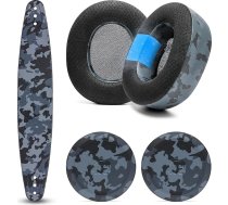 WC moduļu komplekts Nova Pro Wireless & Nova Elite - dzesējoši gela ausu spilventiņi, silikona galvas lenta un magnētiskās plāksnītes SteelSeries Arctis Nova Pro Wireless & Nova Elite, Wicked Cushions | Black Camo