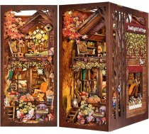 ETKVR Book Nook Kit - DIY 3D koka puzles Booknook Miniature Dollhouse būvniecības komplekts grāmatu plauktu dekorēšanai, modeļu ieliktņu komplekti pieaugušo dāvanai - Twilight