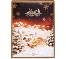 Lindt Chocolate Edelbitter Adventes kalendārs 2023, 250 g, Adventes kalendārs ar 24 saldiem pārsteigumiem no tumšā šokolādes, šokolāde Ziemassvētku laikam, šokolādes dāvana