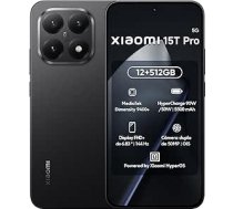 XIAOMI 15T Pro Black, 12 GB RAM, 512 GB ROM
