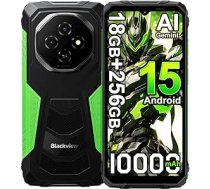 Blackview Fort 1 āra mobilais tālrunis bez līguma, 4G AI viedtālrunis, 6,56 collu HD + 90 Hz, 18 GB + 256 GB / 2 TB Android 15 Būvlaukuma mobilais tālrunis, 10000 mAh, 16 MP + 8 MP, IP68/NFC/OTG/3 slots/GPS