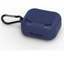 Geekria silikona futrДЃlis, saderД«gs ar Soundcore by Anker P30i True Wireless Earbuds, aizsargДЃjoЕЎs austiЕ†u futrДЃlis ar piekariЕ†u atslД“gai, uzlДЃdes pieslД“gvieta, redzams priekЕЎД“jais LED indikators (zils)