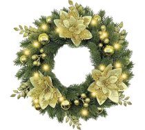 Durvju vainags Ziemassvētki: Adventes vainags ar eglītes rotājumiem un zariem, dekoratīvs vainags, galda vainags, Ziemassvētku rotājums, Adventes durvju un galda rotājums, adventes rotājums.