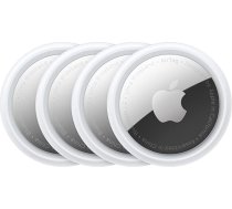 Apple AirTag (4 iepakojumi). Izseko un atrodi savas atslēgas, maku, bagāžu, mugursomu un daudz ko citu. Vienkārša iestatīšana ar vienu pieskārienu, izmantojot iPhone vai iPad. Nomaināms akumulators. (Atjaunots)