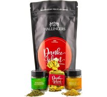 Hallingers Dankeschön - Pateicības dāvanu komplekts Nougat Busserl Salātu garšviela & Gratin Spice, lai pateiktos (maisiņš) - dāvanu idejas Ziemassvētki un dāvanas Adventes kalendārs Dzimšanas diena Priecīgus vēlējumus