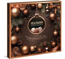 Heilemann galda adventes kalendārs Mini šokolādes, 154 g - dārgmetāla piena un rūgtā, 24 durtiņas, ar kājiņām novietošanai vai iekarināšanai