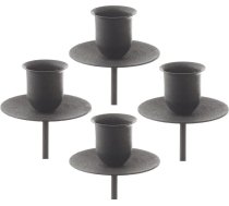 Pommerntraum ® 4 adventes vainagu aizbāžņu komplekts - sveču aizbāžņi svecēm, sadzīves svecēm + mūsu tējas gaismas vai laternu aizbāžņi (melns)