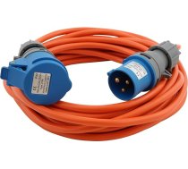 5 m Camping-Verlängerungskabel, Rūpnieciskais CEE-Verlängerungskabel 240 V in Signalfarbe Orange | IP44 geeignet für den Außenbereich, CEE-Stecker 16 A mit robust für Camping & Wohnwagen
