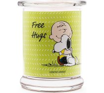 Zemesriekstu aromātiskā svece stiklā | Free Hugs aromātiskā svece | Dāvanas sievietēm | Aromātiskā svece Fruity | Dekorācija mājai | Svece stiklā ar augstu degšanas laiku līdz 50 stundām