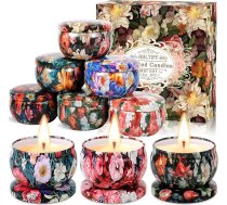9 aromātisko sveču dāvanu komplekts, aromātisko sveču komplekts sievietēm, aromātiskās sveces, dabīgā sojas vaska sveces, sveces dāvana Ziemassvētkiem, dzimšanas dienai, Valentīna dienai, Helovīnam (9 smaržas)
