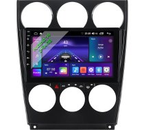 Autoradio priekš Mazda 6 GG1 2002-2007, 9 collu IPS skārienjūtīgais ekrāns ar Android 14, Bluetooth, WiFi, GPS navigācija, DSP, RDS, DAB+, bezvadu Apple Carplay & Android Car, Auto radio ar ekrānu