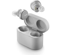 Philips bezvadu austiņas, trokšņu slāpēšana Pro, austiņas ausīs ar mikrofonu un skārienvadību, Bluetooth daudzpunktu savienojums, 35 stundu atskaņošanas laiks, TAT8506WT/00, baltas krāsas