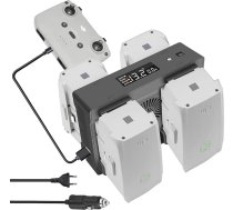 Air 2S, Mavic Air 2 akumulatora sienas lādētājs un auto lādētājs DJI Air 2S, Mavic Air 2 dronam, uzlādē 4 akumulatorus, paralēla auto akumulatora uzlādes stacija, 5 in 1 ātrās uzlādes stacija
