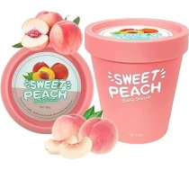 Ķermeņa kopšanas eksfoliējošs ķermeņa skrubis Organic Moisturising Nourishing Exfoliating Smooth Peach Body Hands Feet Beauty Scrub 280g Elitzia Etho1 Dry Skin Cruelty Free & Vegan