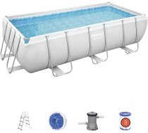 Bestway POOL OUTS POOL 404 x 201 x 100 cm Taisnstūra formas Power Steel™ baseina caurule Baseins
