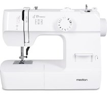 MEDION šujmašīna SM70 (70 W, 12 dažādi dūrienu modeļi, LED šūšanas gaisma, regulējams dūriena garums, reversa poga, diegu griezējs, MD11179), balta