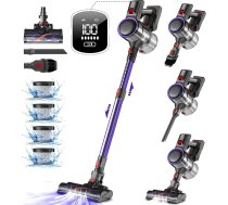 Authmic 45000Pa/500W/50min bezvadu putekļsūcējs, ar LED displeju, 1,6L, putekļu sūcējs, pret sapīšanos, ar birsti, cietām grīdām, paklājiem, mājdzīvnieku matiem