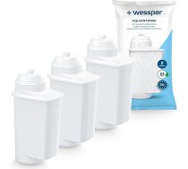 Wessper Brita Intenza ūdens filtra kasetne 3 gab TZ700D3, 467873, 575491, Brita Intenza filtrs pilnībā automātiskajiem kafijas automātiem, kas saderīgs ar Siemens EQ 6.9, TI305206RW, Bosch TCZ7003