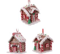 TOYANDONA Ziemassvētku eglīte kulons Ziemassvētku ciemats Ziemassvētku namiņš Ziemassvētku kulons Piparkūku namiņš Dekoratīvs piekaramais Ziemassvētku eglīšu dekors DIY Ziemassvētku eglīšu durvju sienu rotājumiem Iepakojums no