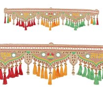 Mākslīgais toran shubh labh vainags, durvis, dekoratīvs, karājas, bandhanwar partijas, Indijas kāzas, puja pooja, festivāls, tēma apdare, tradicionālā bandhanwar, mājas ieejas