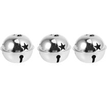 SOIMISS 11 x Ziemassvētku zvaniņi Rustic Craft Bells Ziemassvētku eglītes vainags Vainags Ornaments Holiday DIY Dekorācijas Sudraba (5cm)