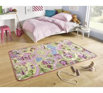 Hanse Home Bērnu paklājiņš "Sweet town", rotaļu paklājs ar rozā ciemata dizainu, mīksts bērnu paklājs, GUT/prodis apstiprināts, izmērs: 200 x 300 cm