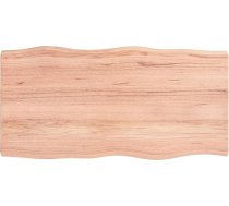 Galda virsma Apstrādāta koka ozols Dabīgā mala 100 x 50 x 4 cm Galda virsma restorānam Ēdamistaba Dzīvojamā istaba Biroja mēbeles Darba virsma Galda virsma galda virsma