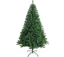 SOLAGUA NAVIDAD Mākslīgā Ziemassvētku eglīte ar papildus piepildītām lampu lapām, 150-300 cm egle ar metāla atbalstu (zaļa, 150 cm, 380 galotnes)