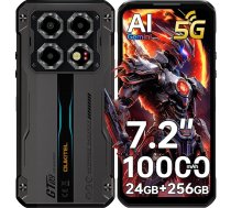OUKITEL WP60 24+256GB āra viedtālrunis 5G, 11000mAh Būvlaukuma mobilais tālrunis, melns