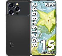 OUKITEL P1 PRO viedtālrunis bez līguma Android 15, 24GB + 512GB/2TB Mobilais tālrunis bez līguma Helio G100, 6,7 collu FHD+ 120Hz AMOLED displejs, 5150mAh viedtālrunis 50MP + 32MP, NFC/Fingerprint