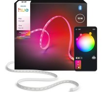 Philips Hue Flux 10 m LED gaismas josla, 1200lm, spilgtas krāsas, elastīgs interjera apgaismojums, Chromasync krāsu sajaukšana, RGBWWIC, sagriežama, paplašināma, atkārtoti lietojama, lietotnes un balss vadība