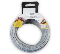EDM 28474 Elastīga kabeļu spole, bezhalogēnu, pelēka, 2,5 mm, 25 m, pelēka
