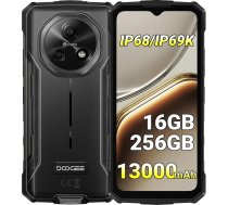 DOOGEE Fire 7 āra mobilais tālrunis 5G, 13000 mAh akumulators, 16GB + 256GB/2TB, Android 15 viedtālrunis bez līguma, 64MP kamera, 6,6 collas, 90 Hz, IP69K Būvlaukumu mobilais tālrunis ar NFC/GPS