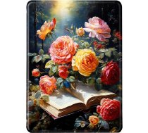 Universal Case for Paperwhite 10th Gen 2018 Flip Leather Silicone Soft Case Car Wake or Sleep Magnetic TPU Compatible BIGME Leaf3/Pocketbook Era E-Book Reader 6"-7" Case Forest Book House (5)