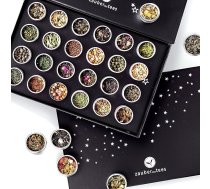 Magic of Tea | Tējas Adventes kalendārs 2025 | Ziemassvētku kalendārs ar 24 īpašām tējām, roku darbs, elegantā magnētiskā dāvanu kastītē | Tējas dāvanu komplekts tējas mīļotājiem