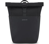 Kapten & Son Lund Basic mugursoma Visa melna vai smilšakmens Unisex funkcionāla 14-16L mugursoma ar rullīti un rāvējslēdzēju, universitātei, skolai, birojam, veģetatīva un ūdensnecaurlaidīga, 14 collu nodalījums klēpjdatoram