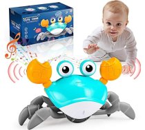 Rāpošā rotaļlieta 6 mēneši Tummy Time rotaļlietas Rāpošā krabju rotaļlieta Bērnu rotaļlieta no 1 gada Muzikālās rotaļlietas Bērnu dāvana