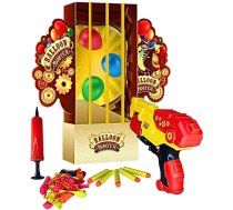 Buster Balloon - spēles bērniem Komplektā ietilpst 1 rotaļu pistole ar bultām no putām no 4 gadiem - divi spēles režīmi - 2 līdz 4 spēlētāji - šaušanas spēle