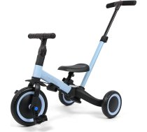 Leogreen 4-in-1 līdzsvara velosipēds, bērnu trīsritenis ar stumšanas stieni, līdzsvara trīsritenis, bērniem no 1 gada līdz 3 gadiem, līdz 25 kg, zils
