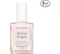 MANUCURIST Bright White Nail Polish - Lemon Lime Vitamin E Extra Strong Nail Polish Clear White Lacquer - balta nagu laka - balta nagu laka - balta nagu laka