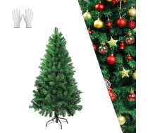 Mākslīgā Ziemassvētku egle, 150 cm, ar 500 galotnēm, PVC, blīvi zari, viegli samontējama, Ziemassvētku rotājums
