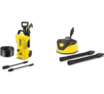 Kärcher K 2 Premium Power Control & virsmu tīrītājs T-Racer T 5 (aizsardzība pret šļakatām, lielām virsmām, divas plakanās strūklas sprauslas, rokturis vertikālai darbībai)